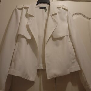 Elegant White Women's Jacket